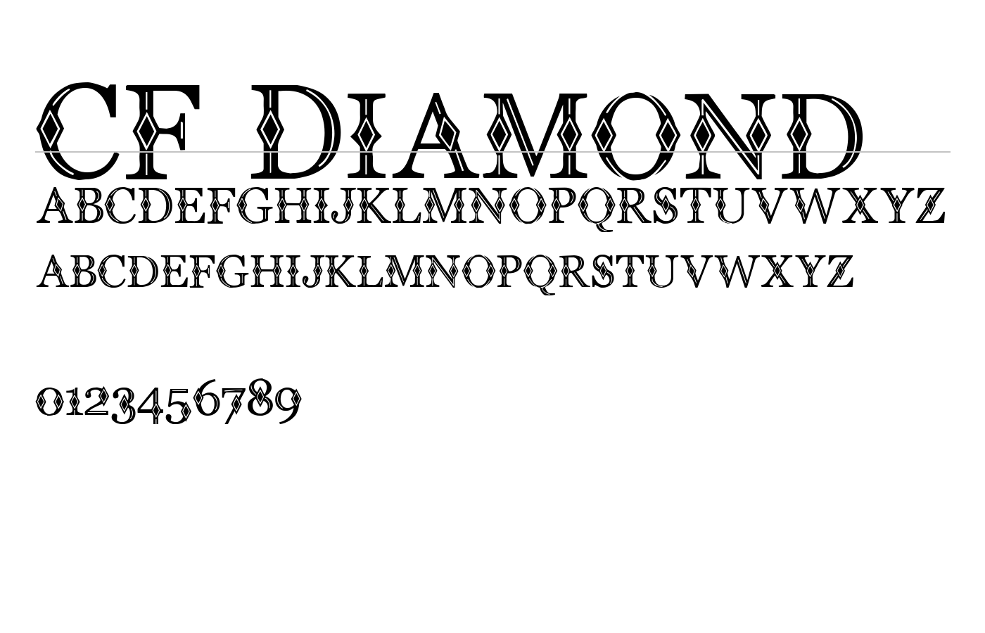 CF Diamond Font preview