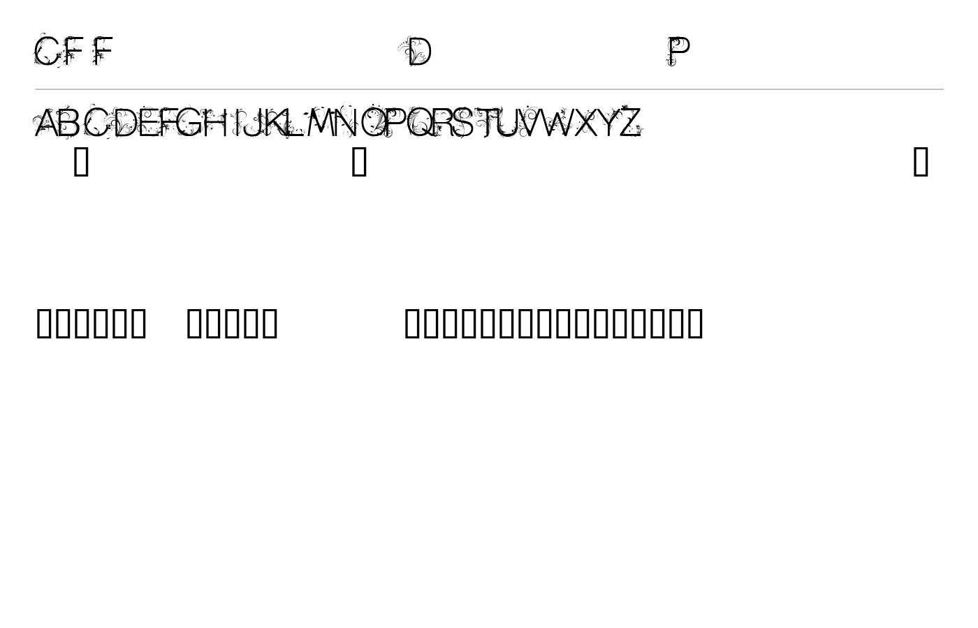 CF Flowers of Destiny Personal Font preview
