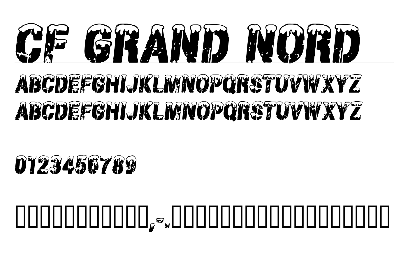 CF Grand Nord Font preview