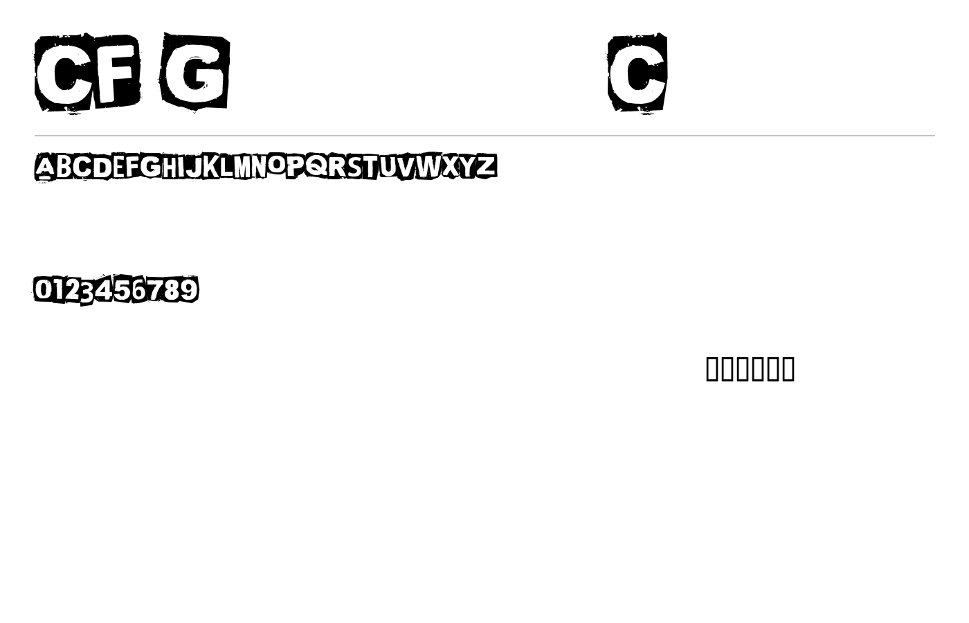 CF Green Corn Font preview