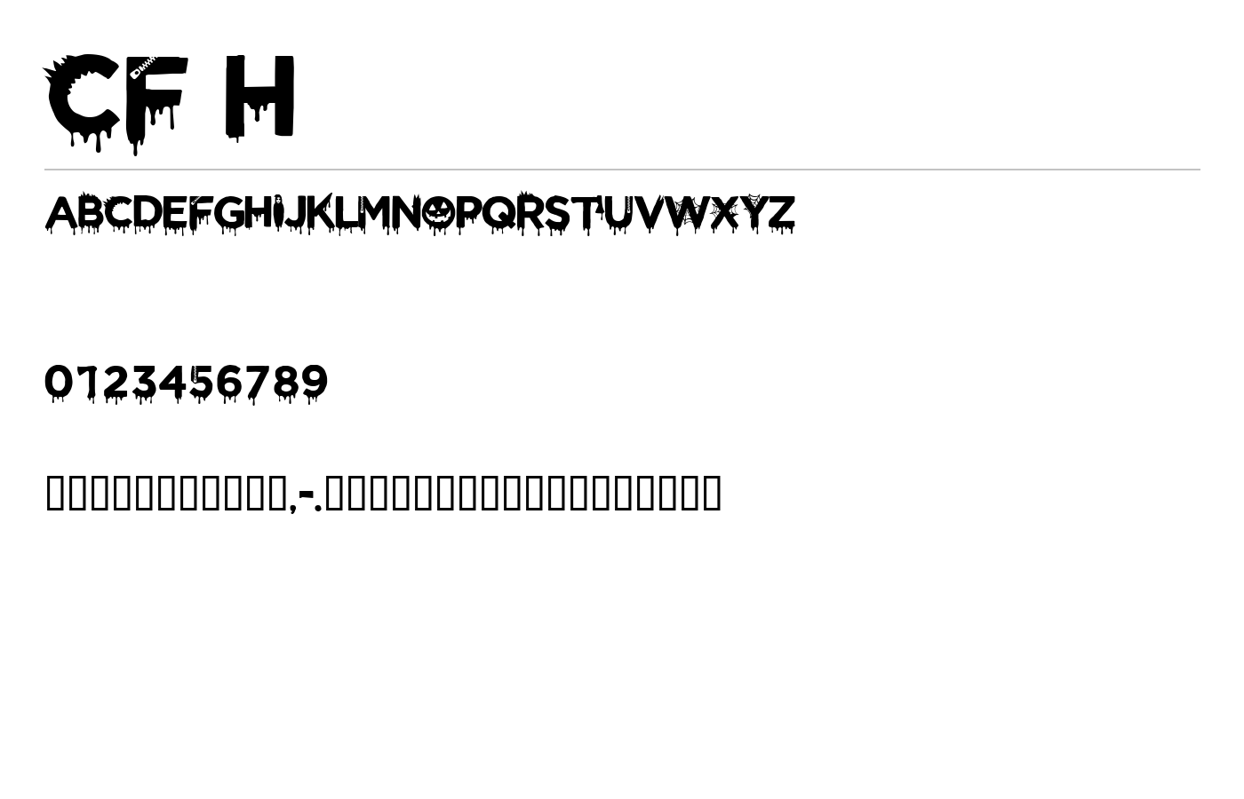 CF Halloween Font preview
