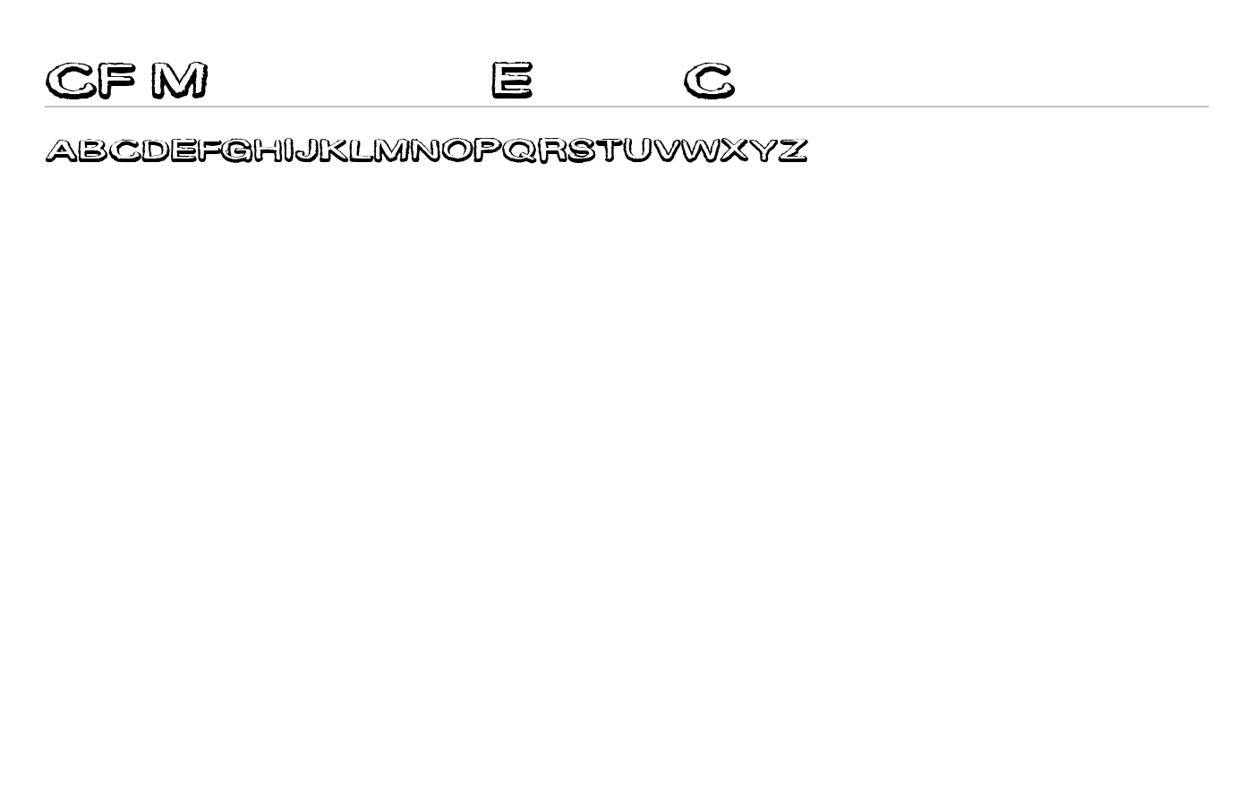 CF Marie Eve Cartoons Font preview