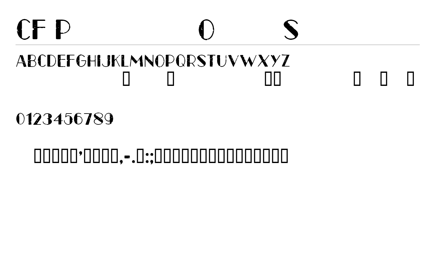 CF Paris Old Style Font preview