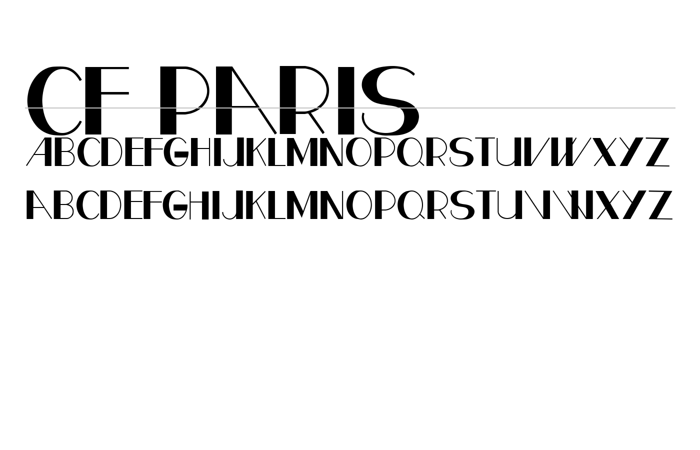CF Paris Font preview