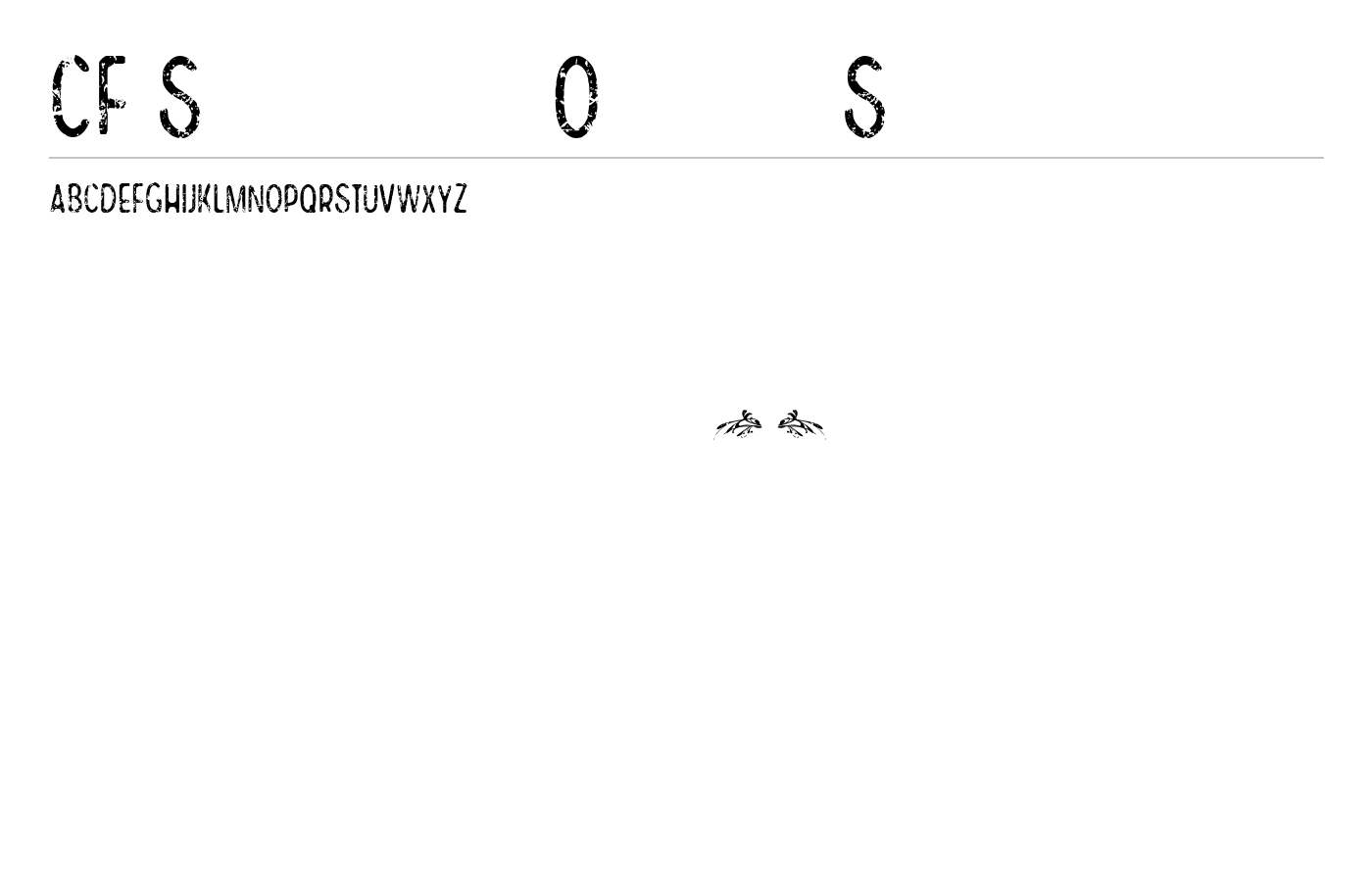 CF Same Old Story Font preview