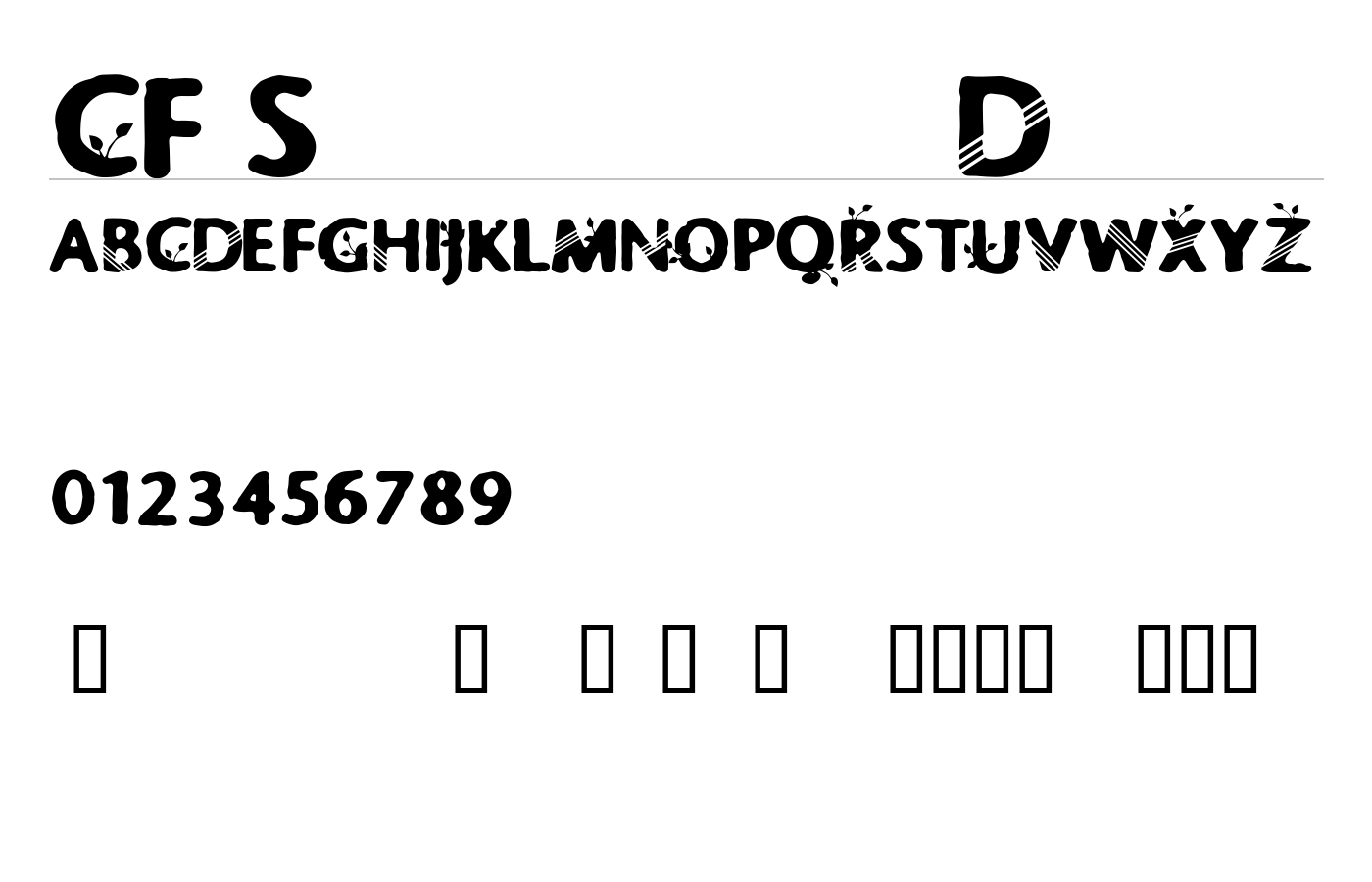 CF Springtime Demo Font preview