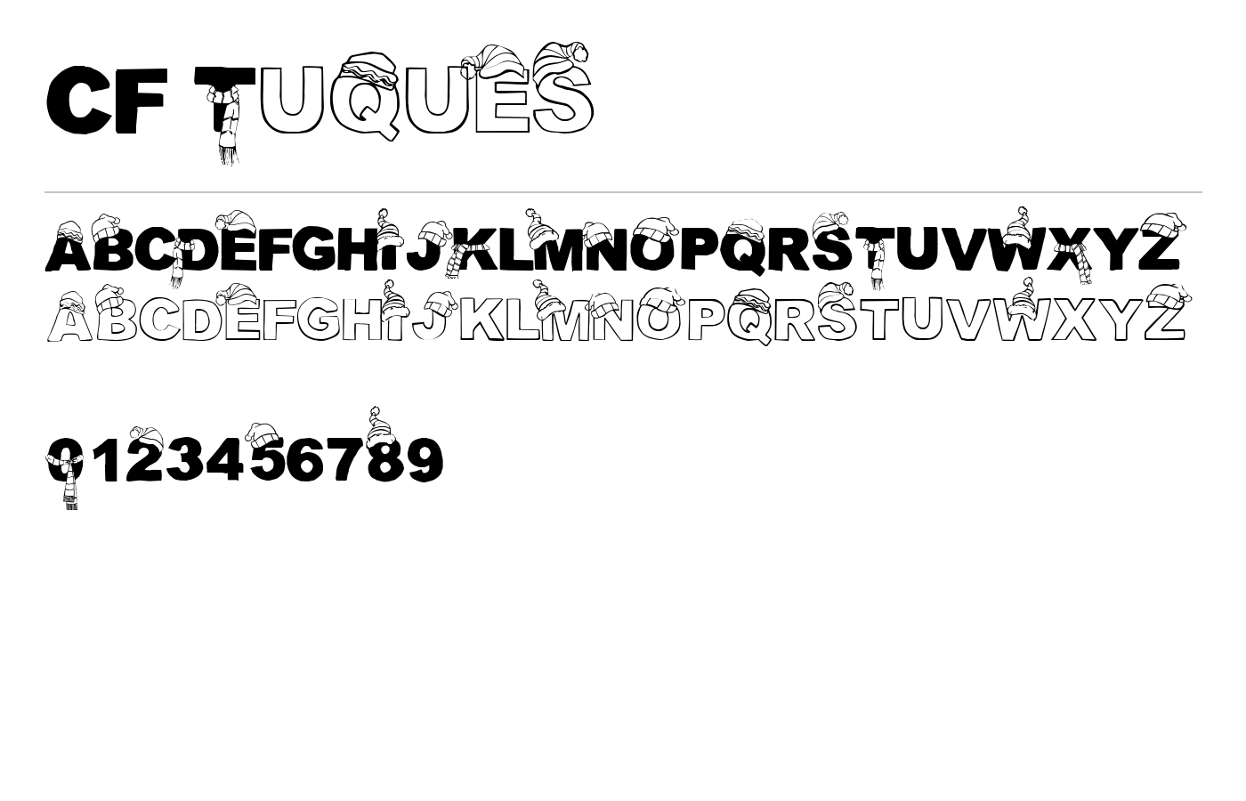 CF Tuques Font preview