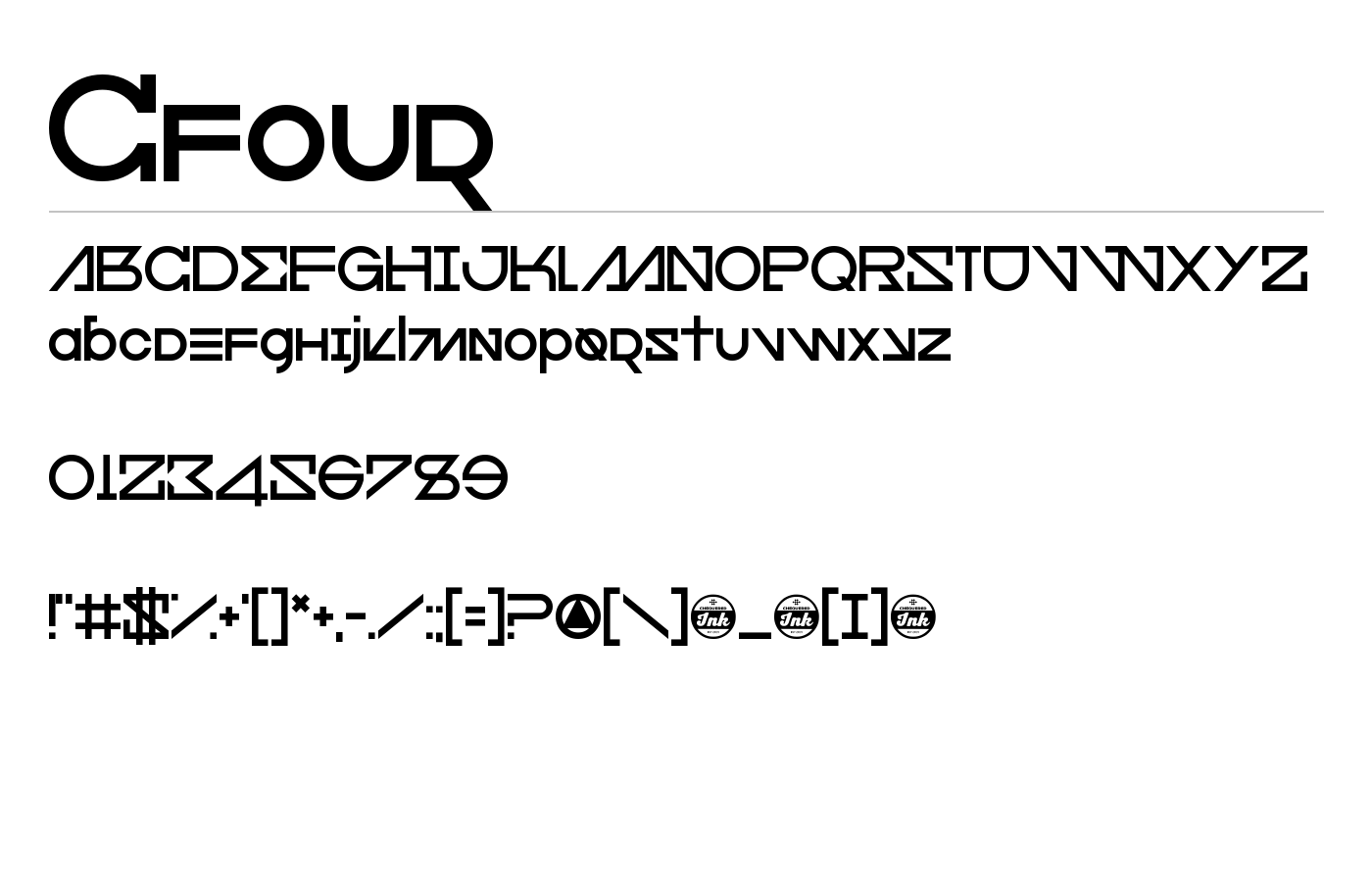Cfour Font preview