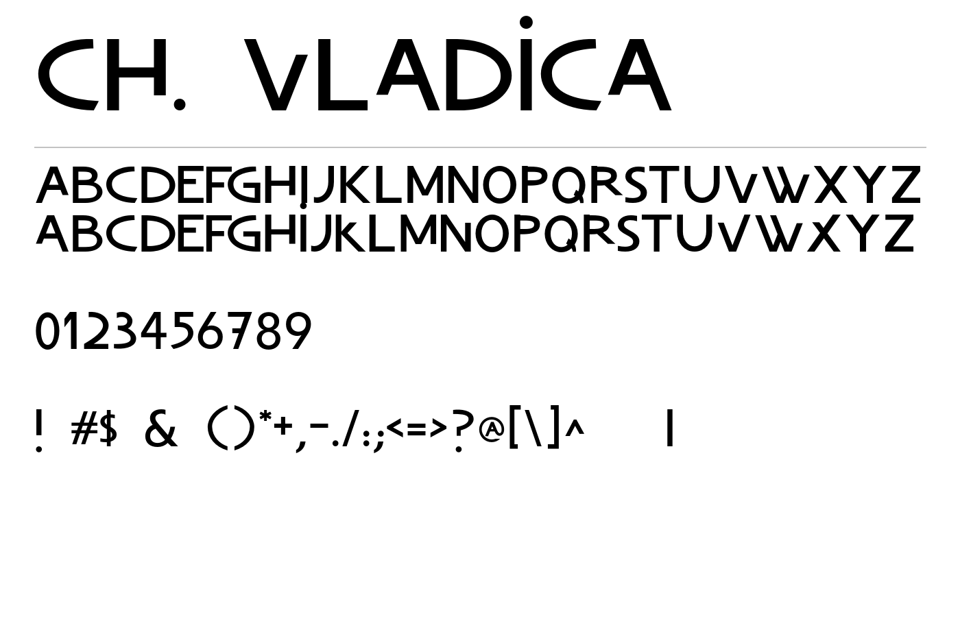 Ch. Vladica Font preview