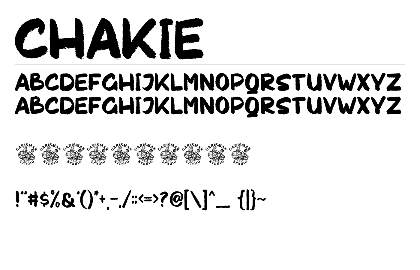 Chakie Font preview