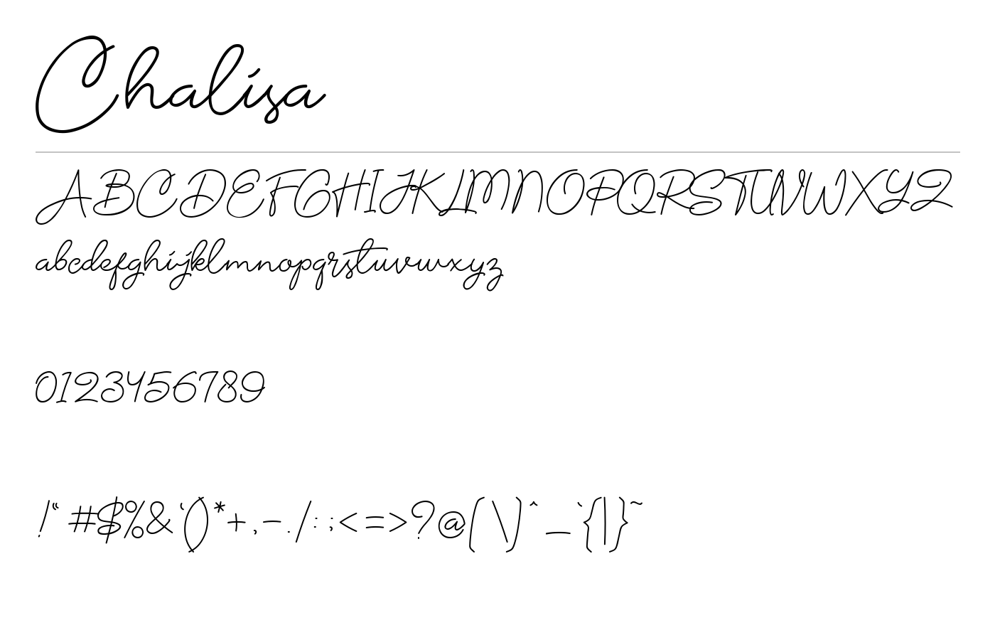Chalisa Beauty Script Font preview