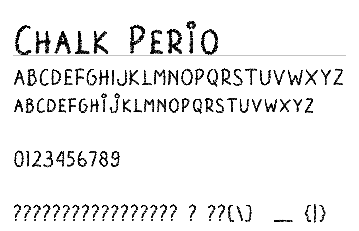 Chalk Perio Font preview