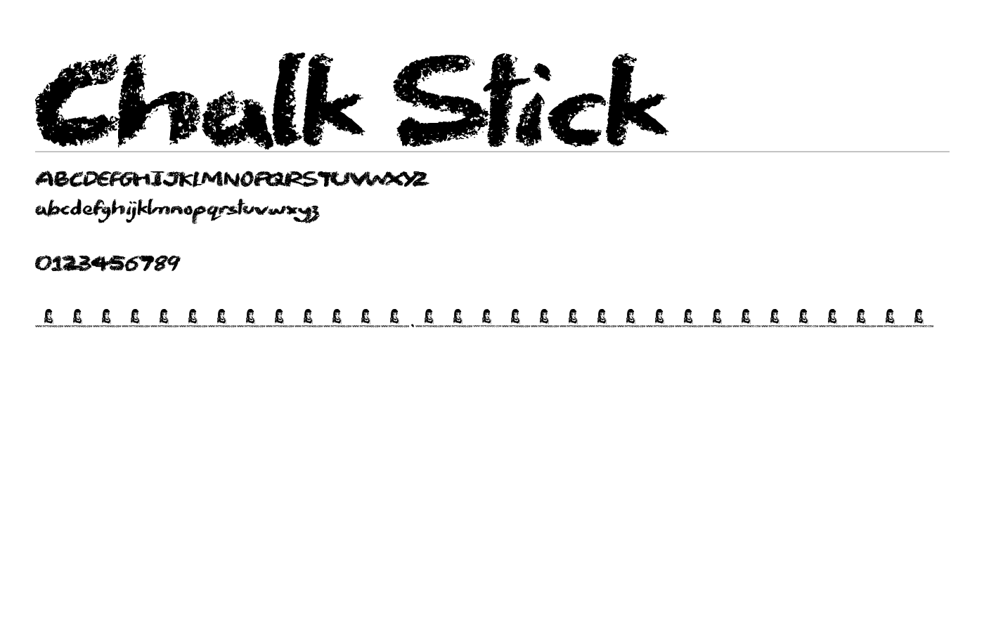 Chalk Stick Font preview