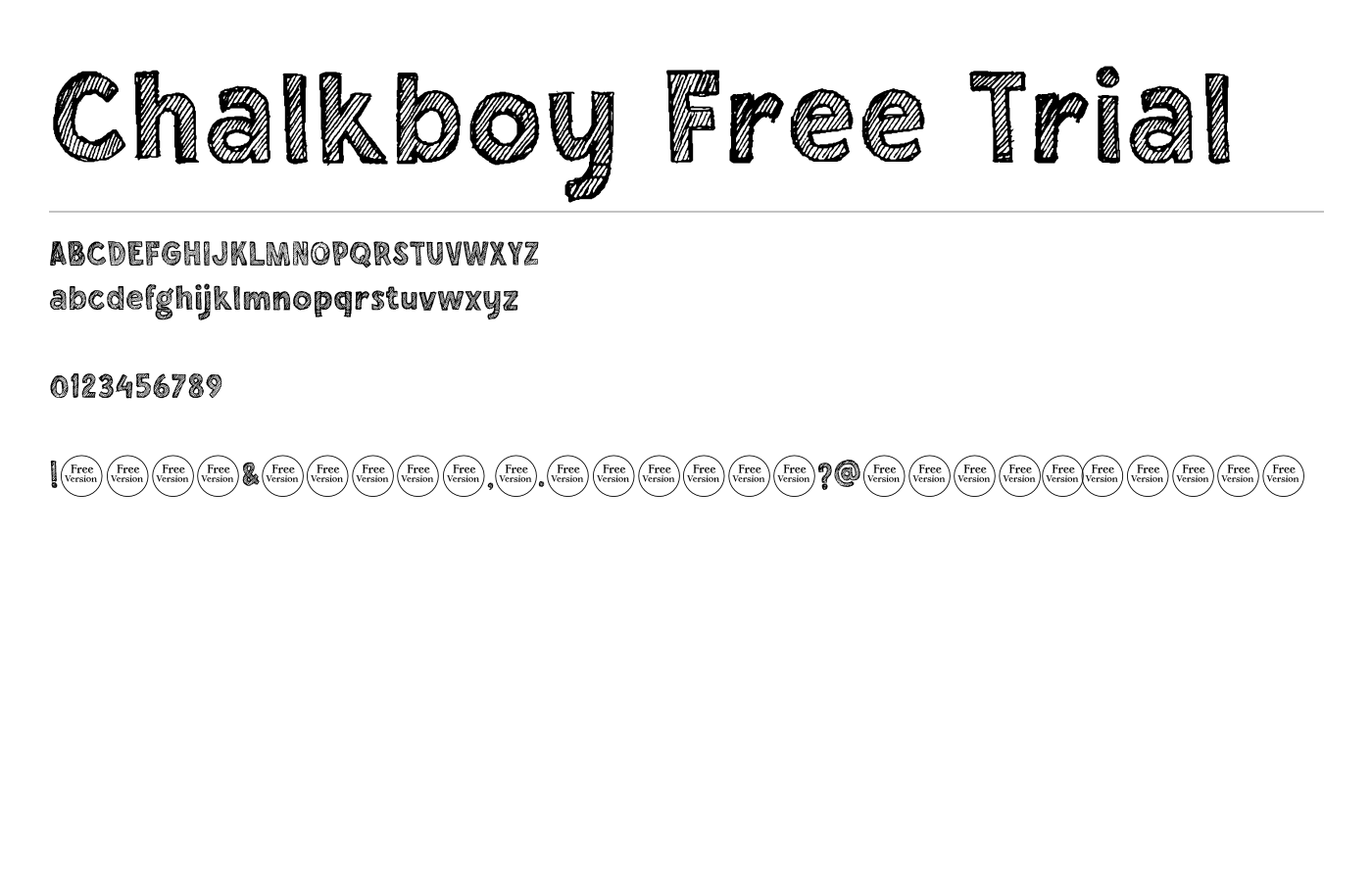 Chalkboy Font preview