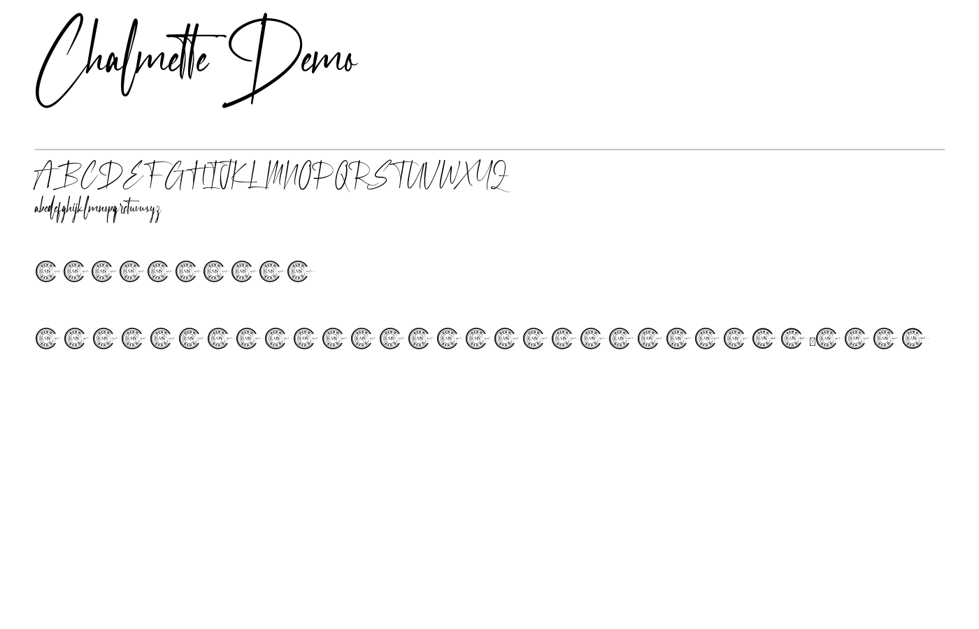 Chalmette Demo Font preview