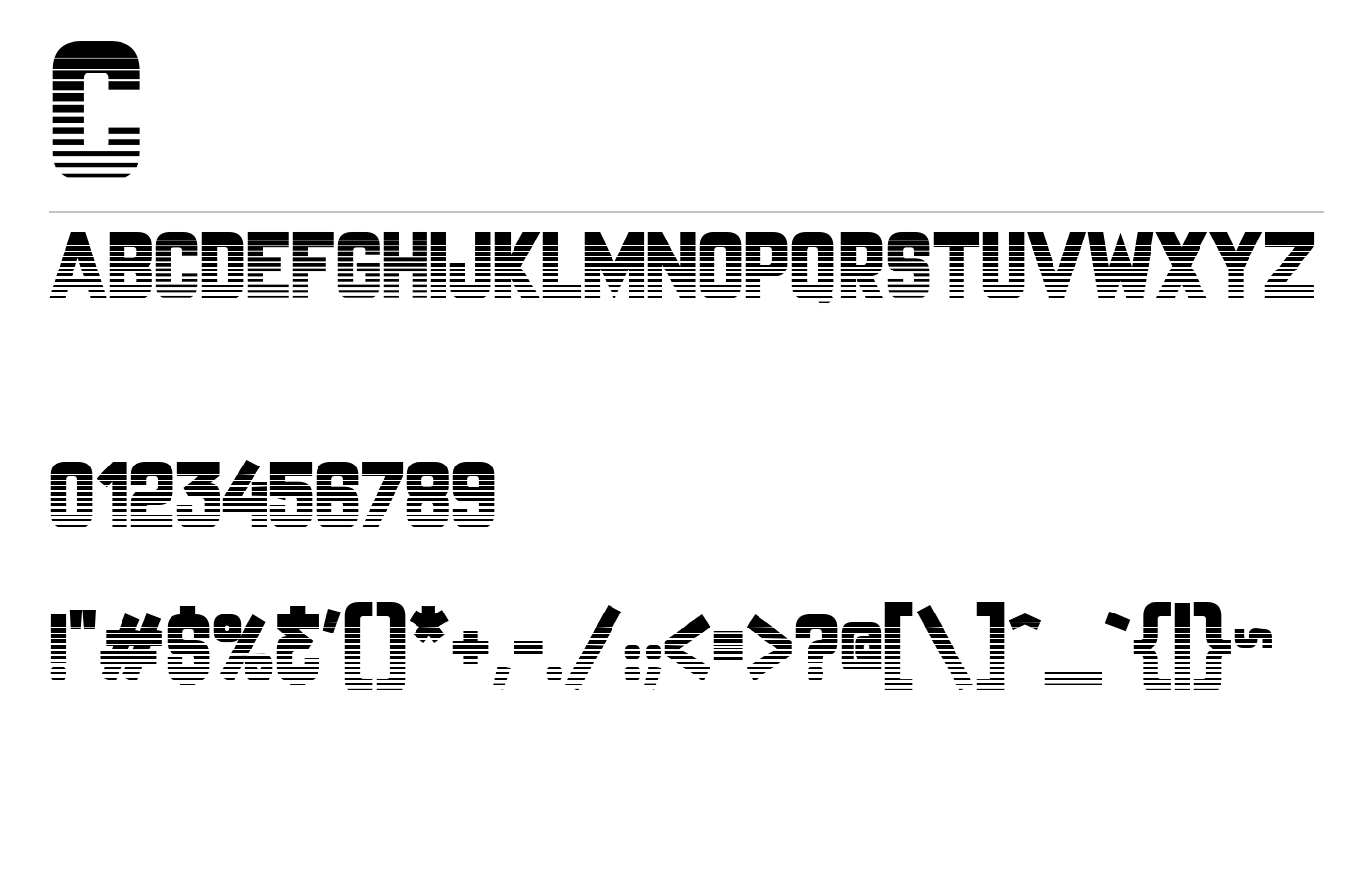 Championship Font preview