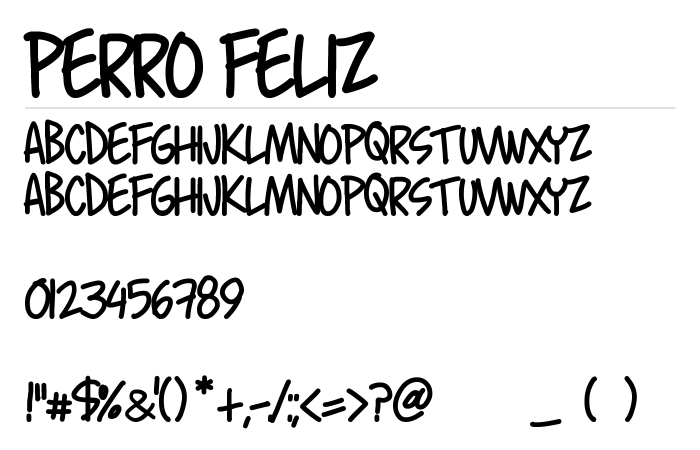 Chanda Feliz Font preview
