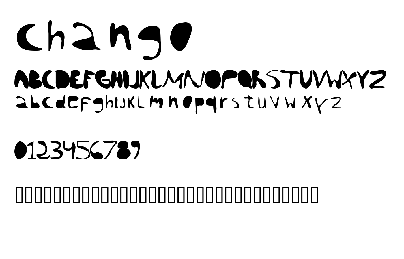 chango Font preview