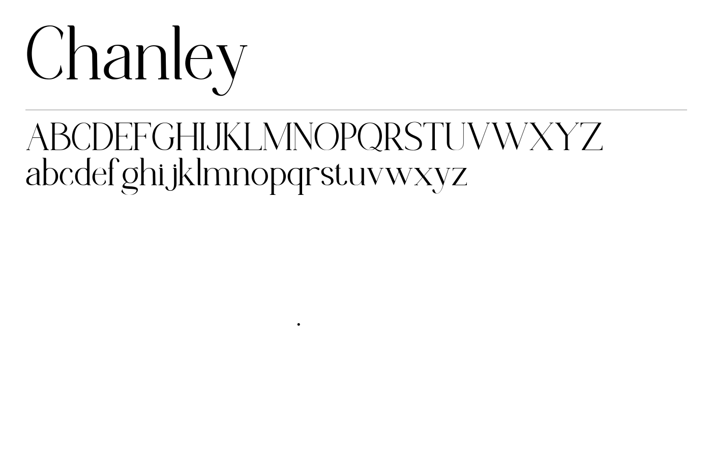 Chanley Font preview
