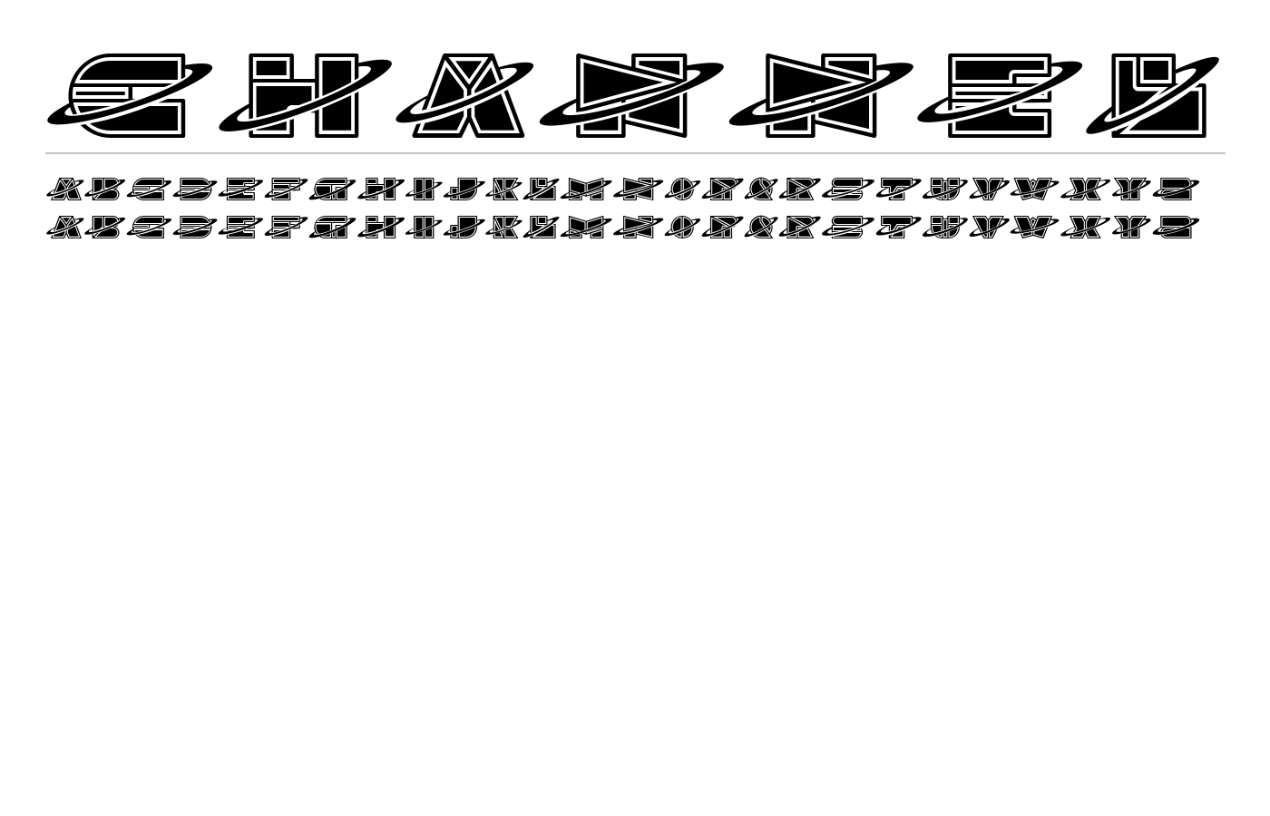 Channel Font preview
