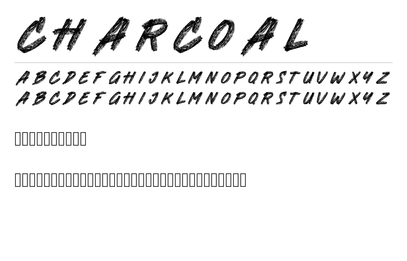 Charcoal Font preview