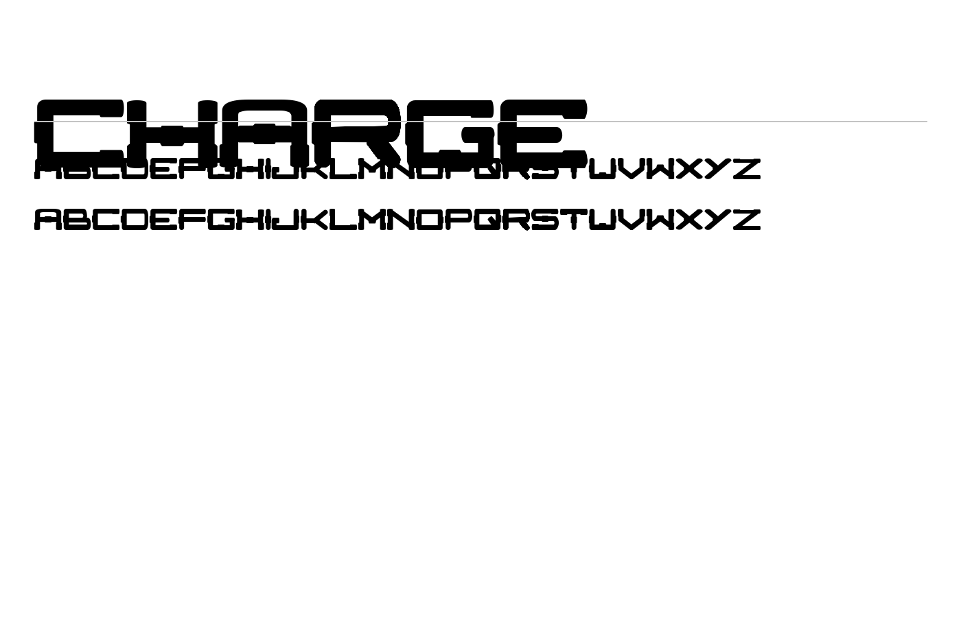 Charge Font preview