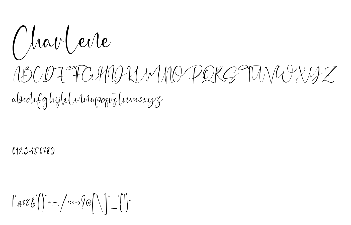 Charlene Font preview