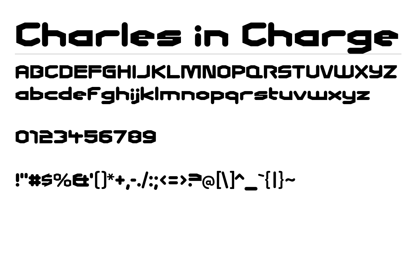 Charles in Charge Font preview