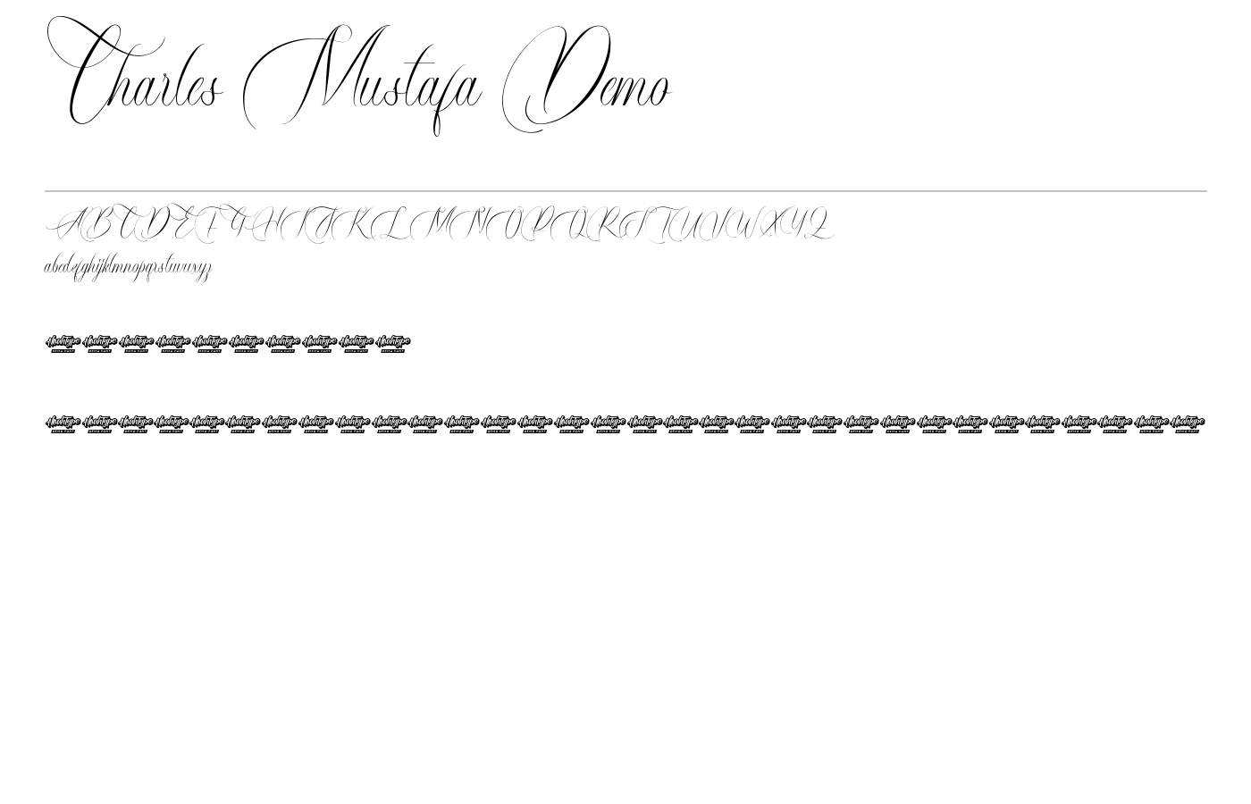 Charles Mustafa Demo Font preview