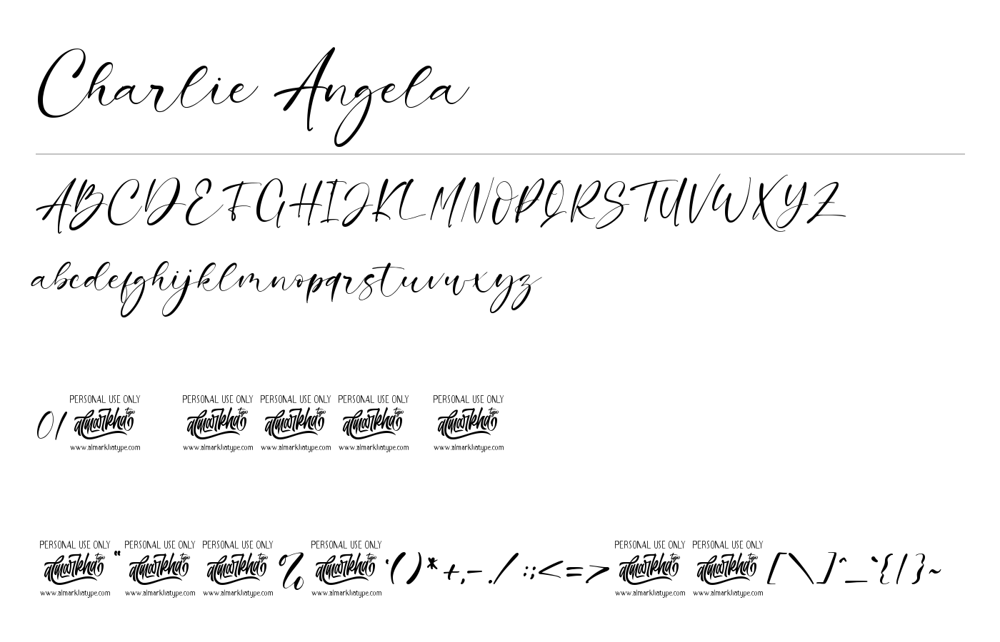Charlie Angela Font preview