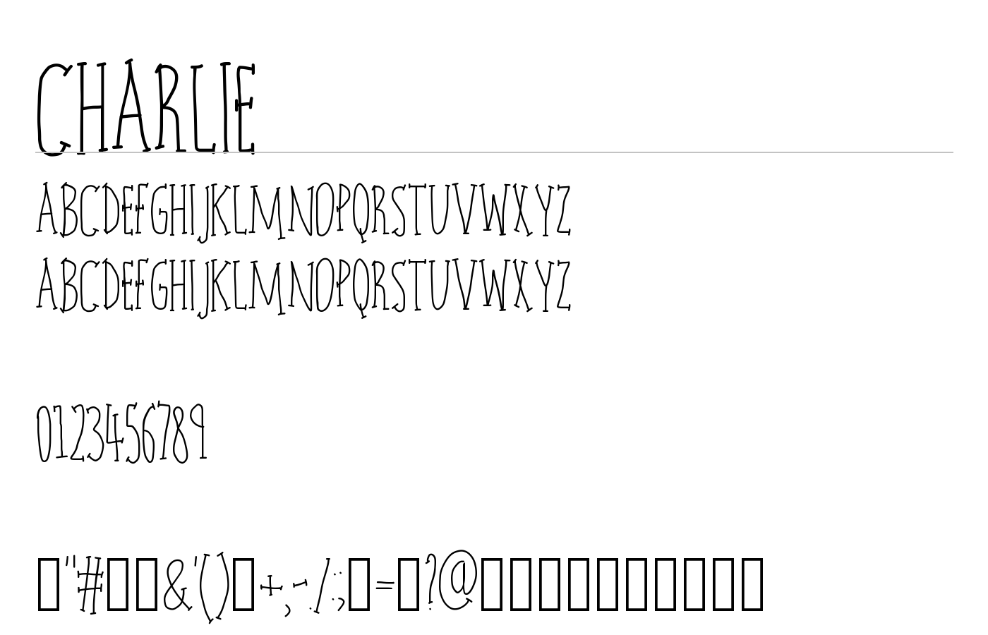 charlie Font preview
