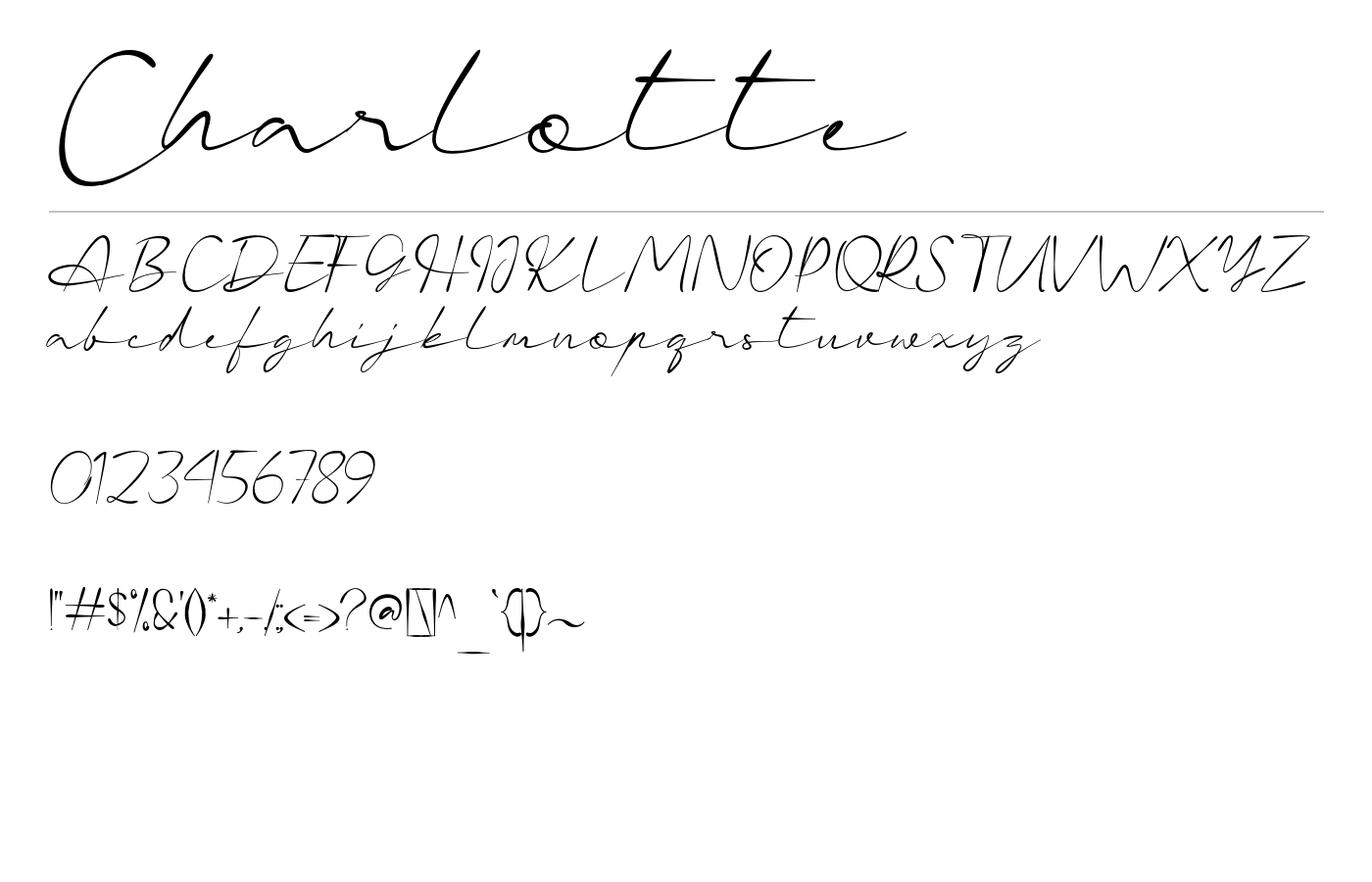 Charlotte Font preview