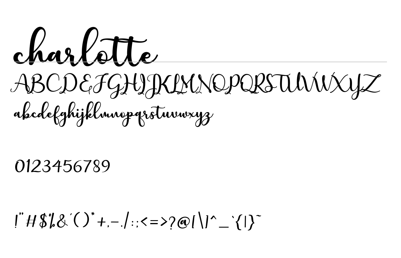 charlotte Font preview