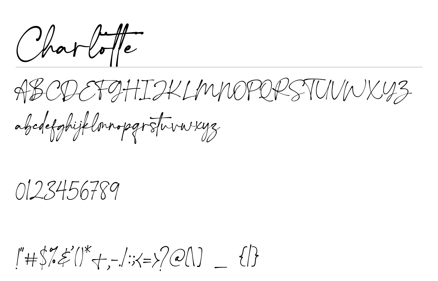 Charlotte Font preview