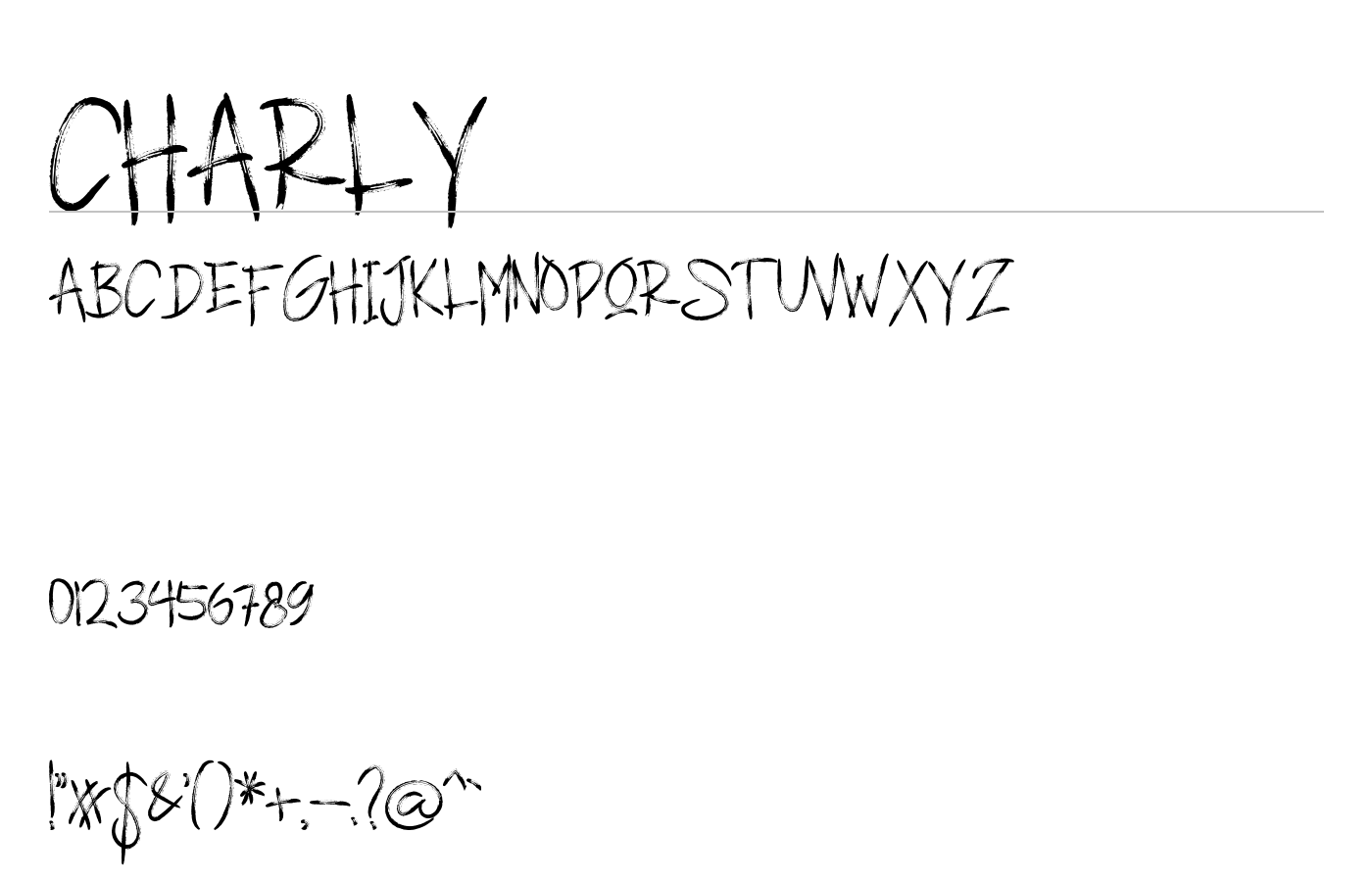 CHARLY Font preview