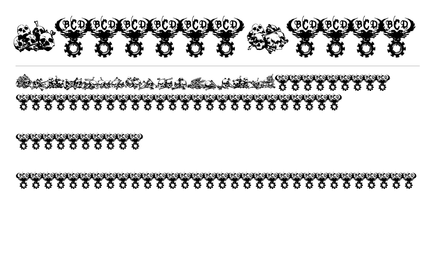 Charnel House Font preview
