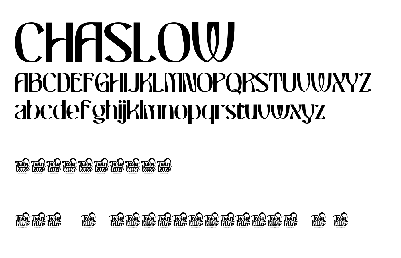 CHASLOW Font preview