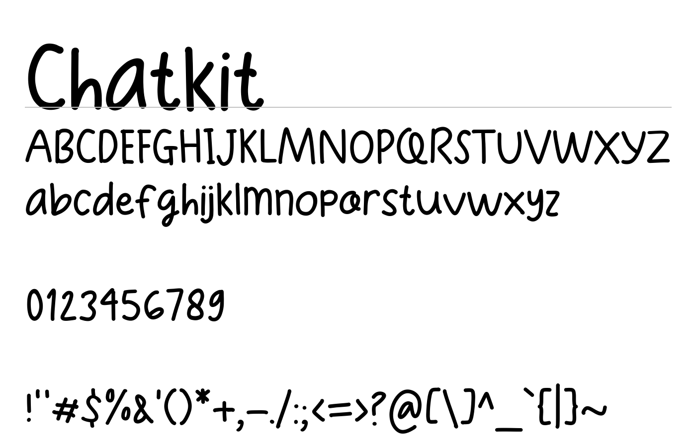 Chatkit Font preview