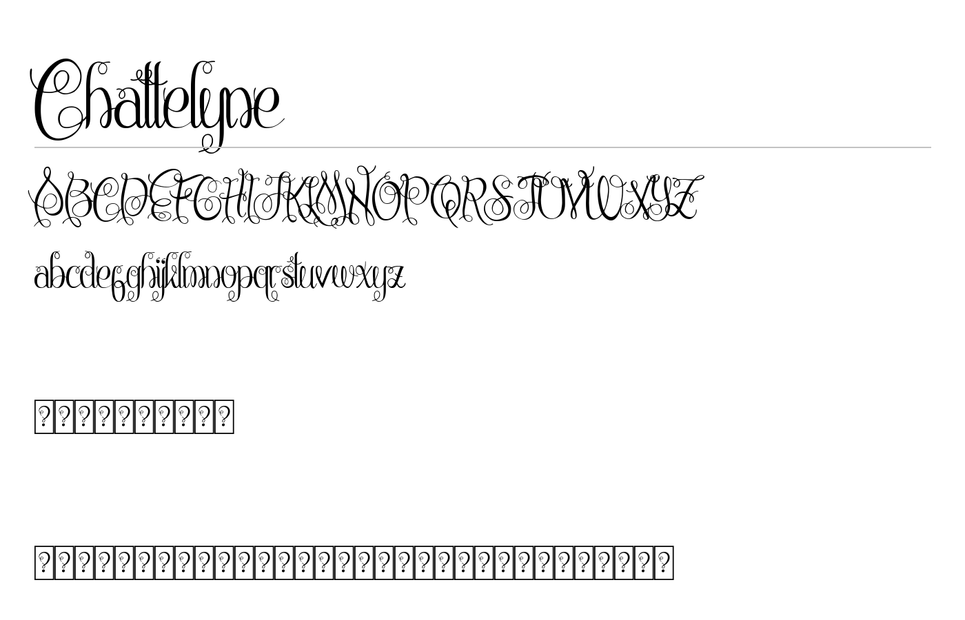 Chattelyne Font preview