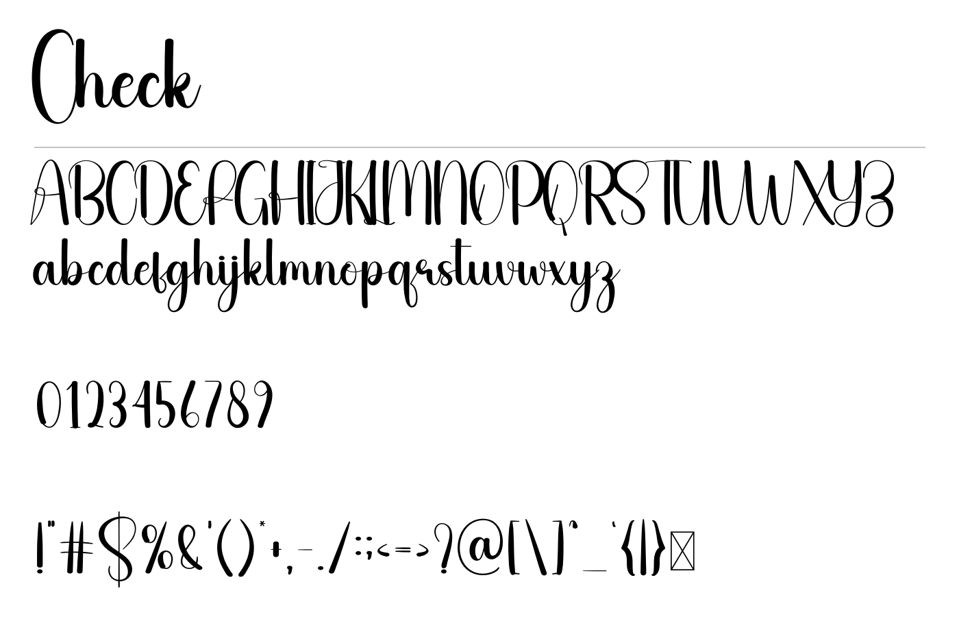 Check Font preview