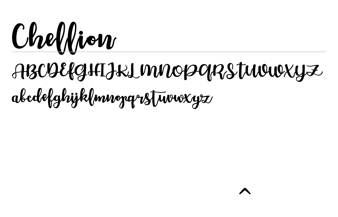 Chellion Font preview