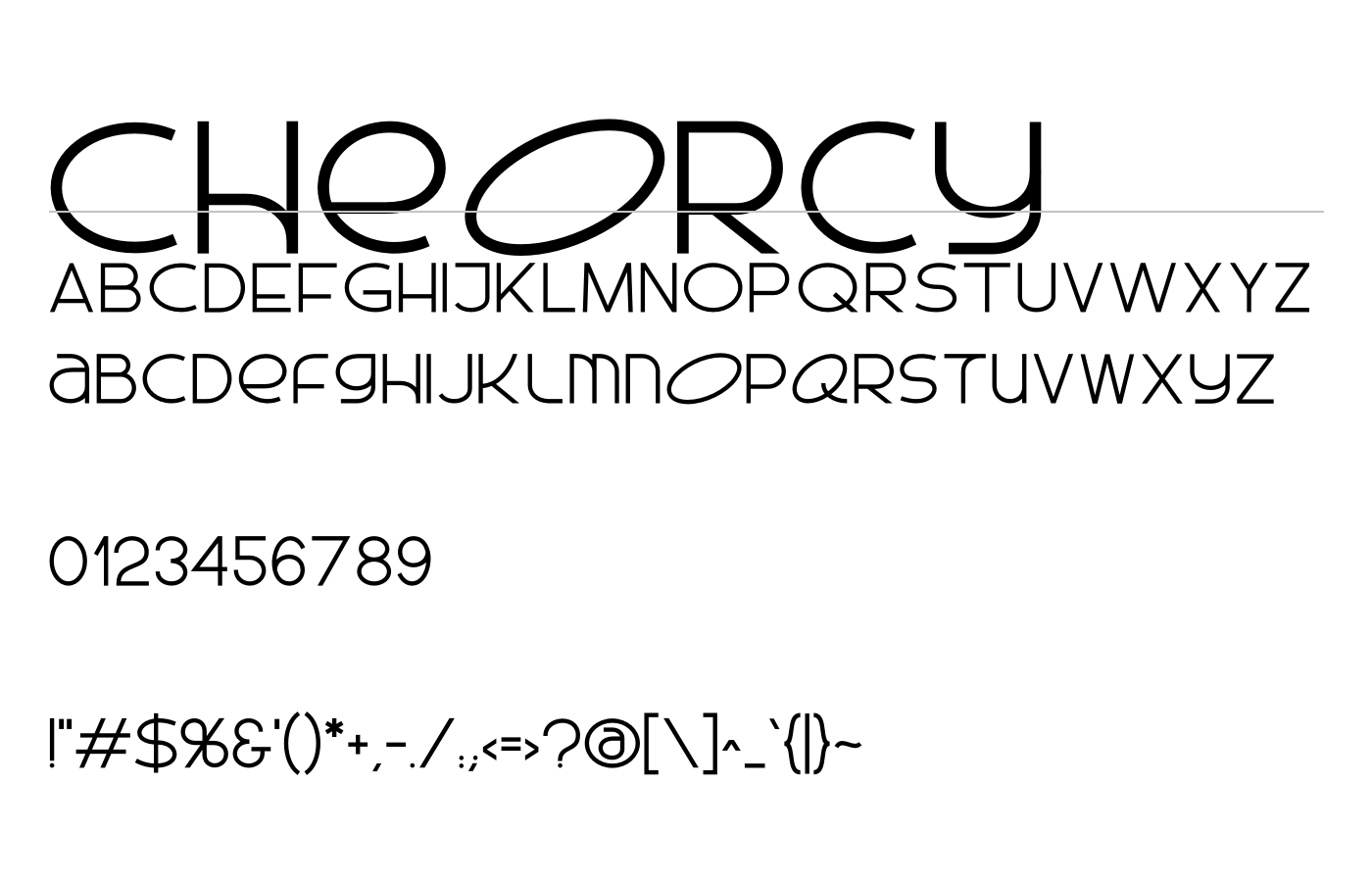 Cheorcy Font preview