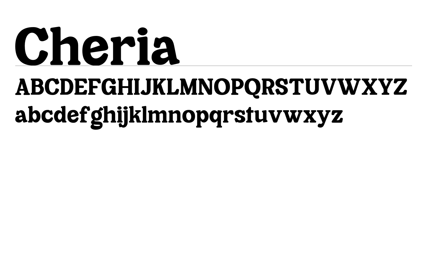 Cheria Font preview