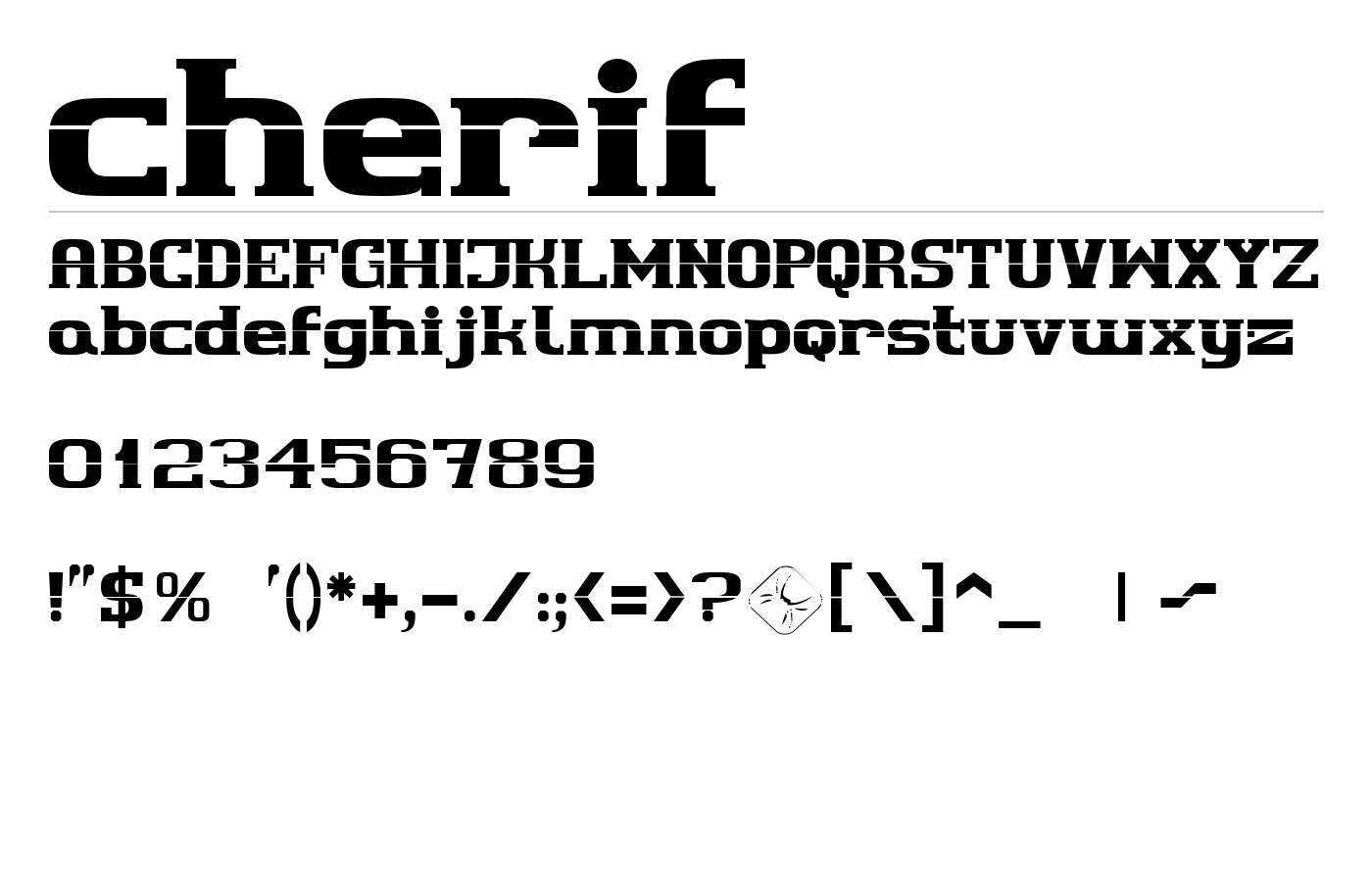 cherif Font preview
