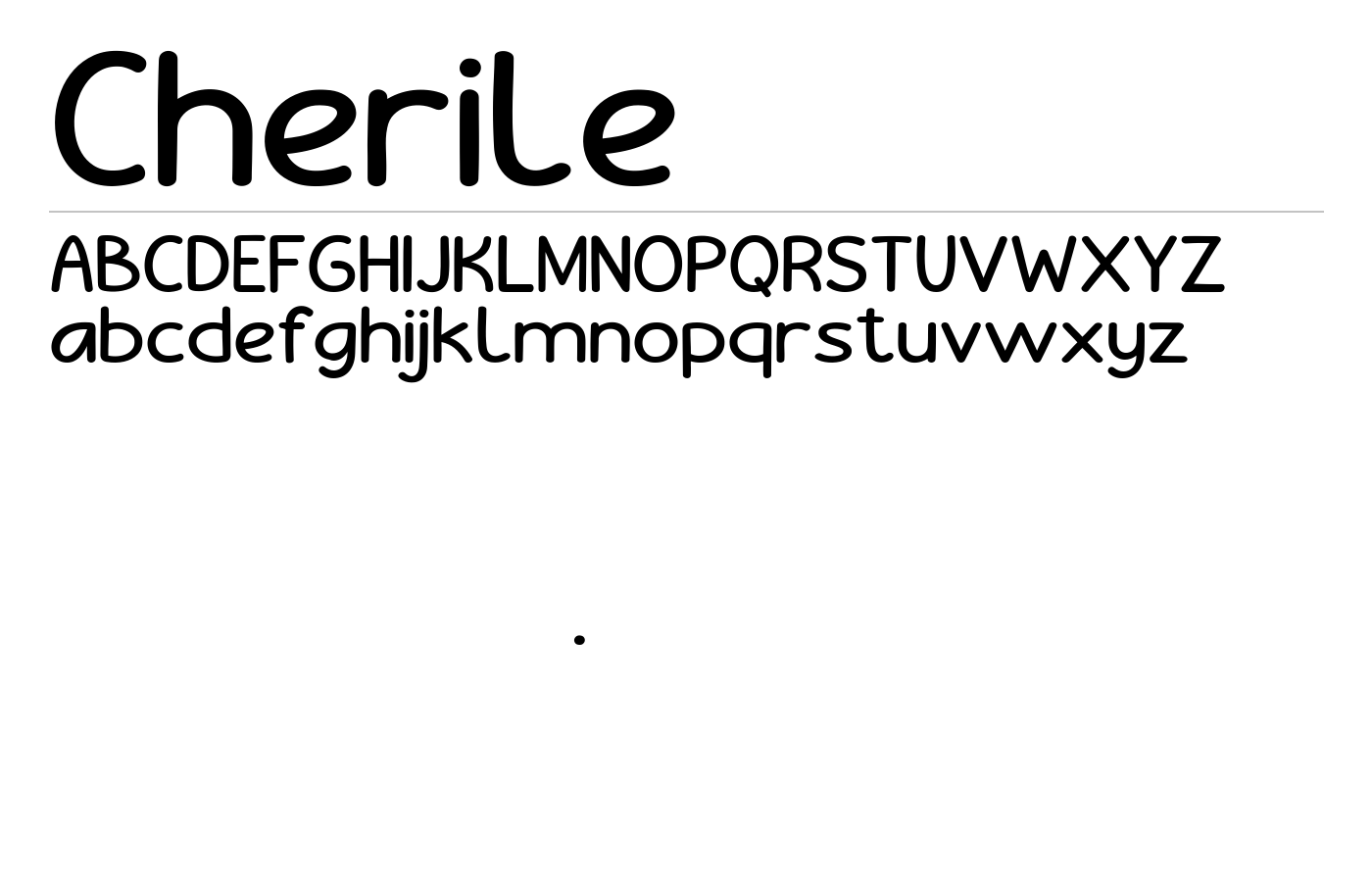 Cherile Font preview