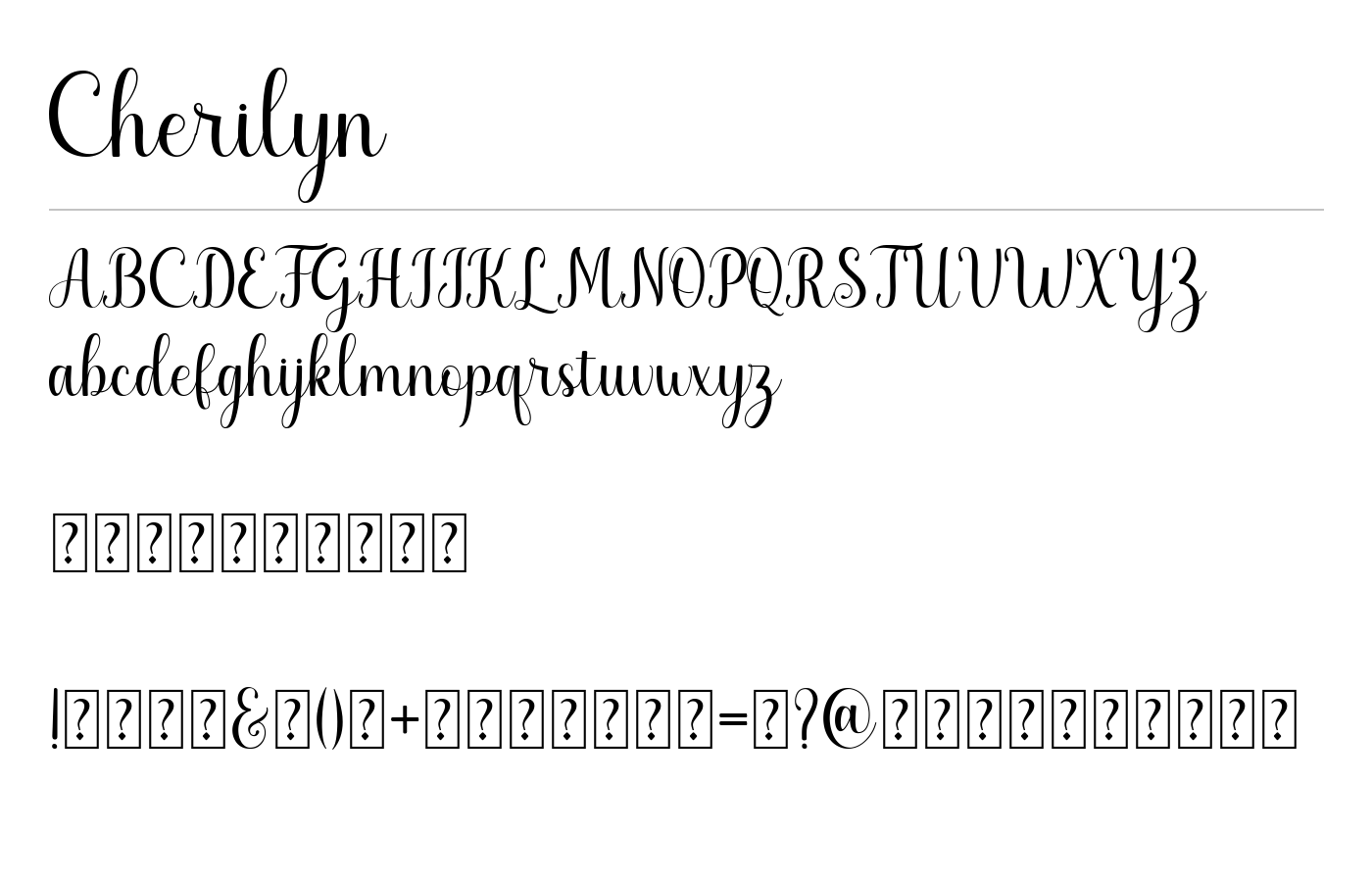 Cherilyn Font preview