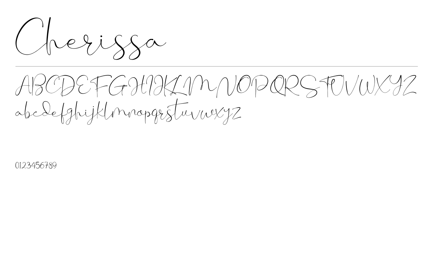 Cherissa Font preview
