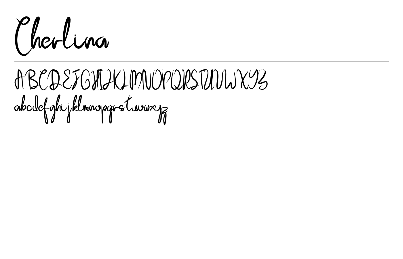 Cherlina Font preview