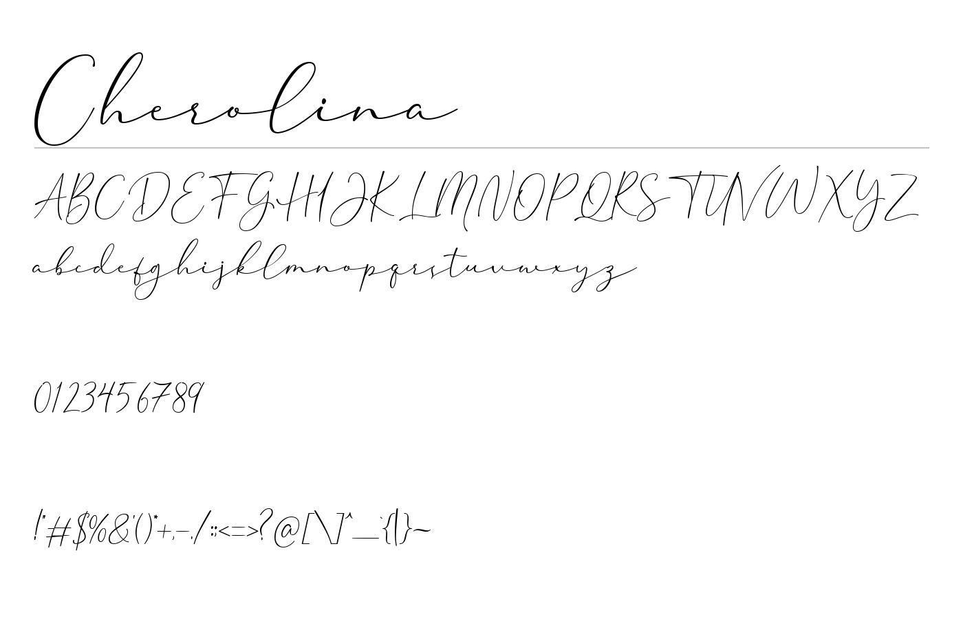 Cherolina Font preview
