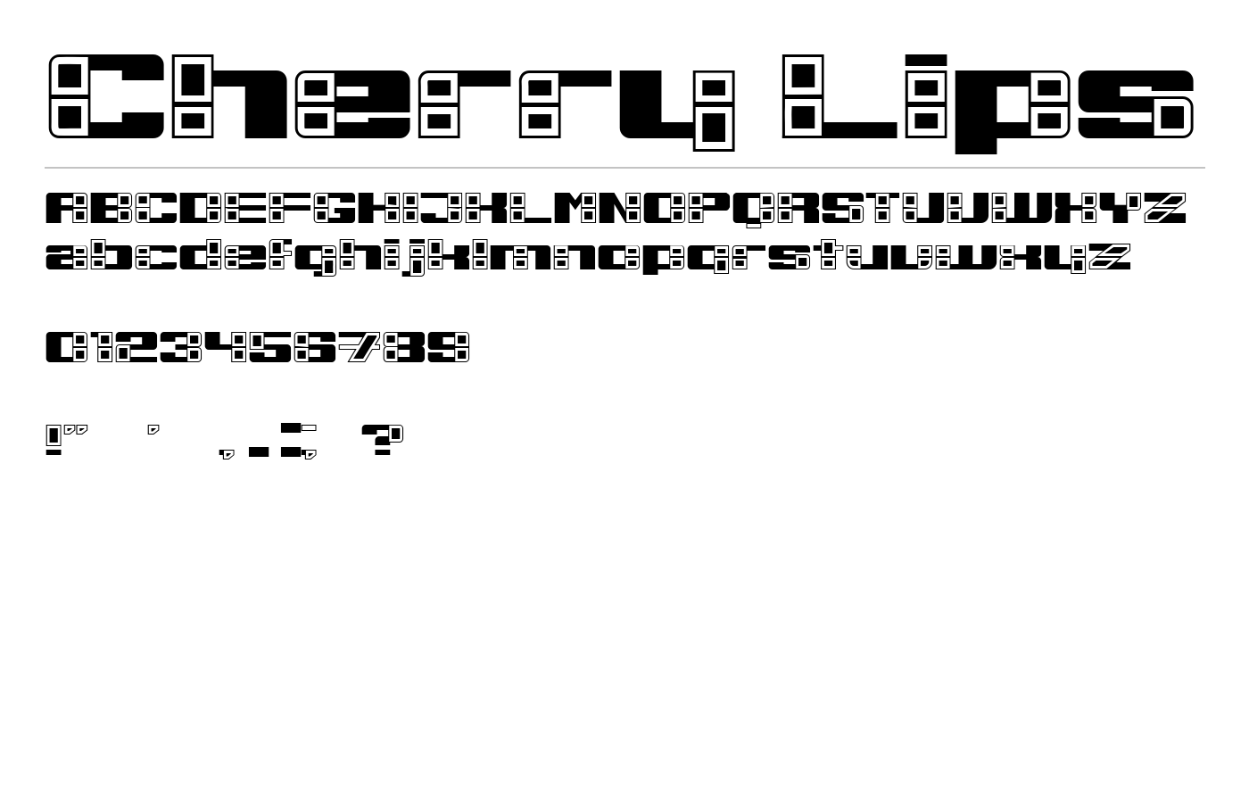 Cherry Lips Font preview